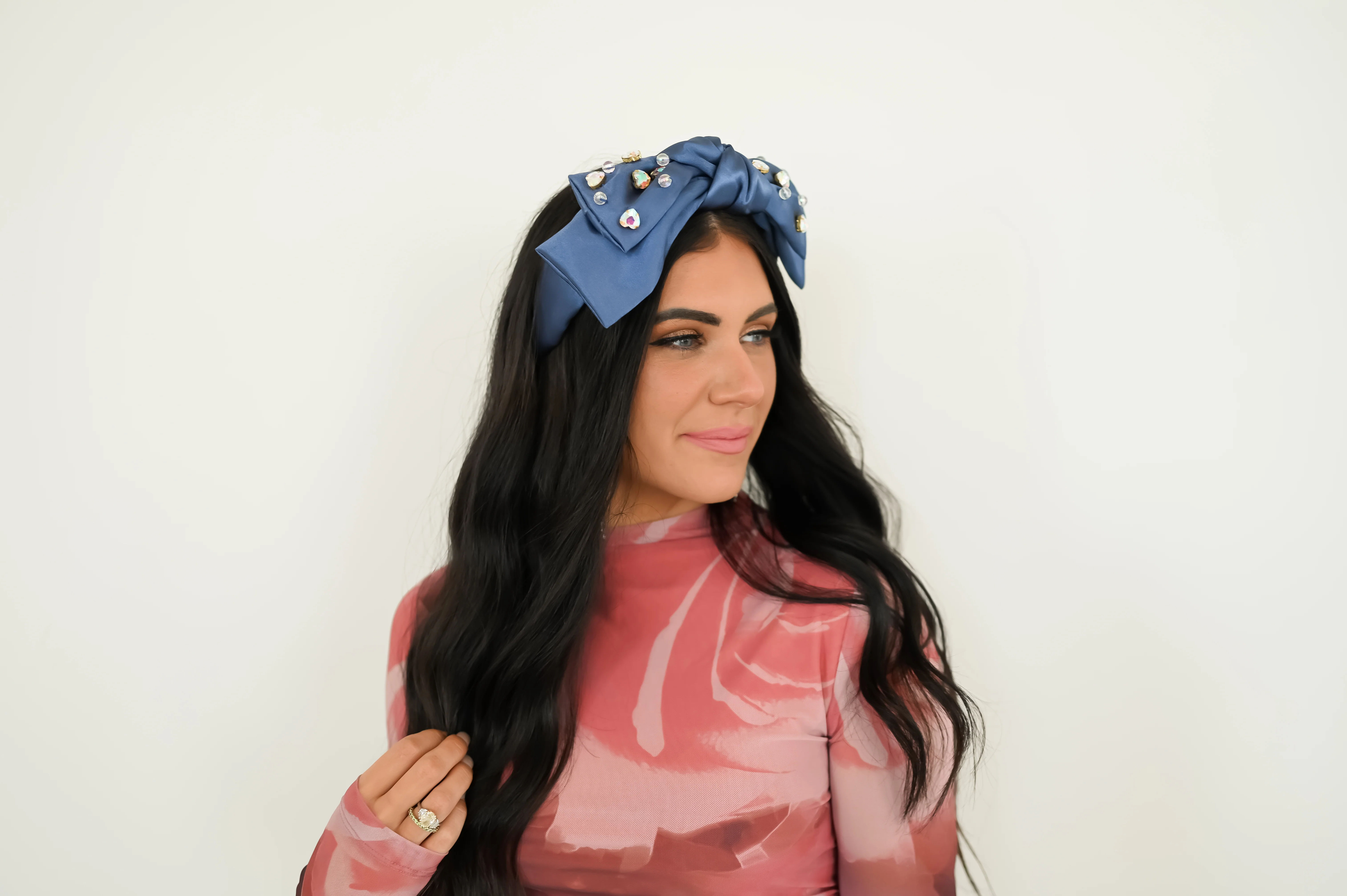 Alice Satin Bow Crown - Image 3