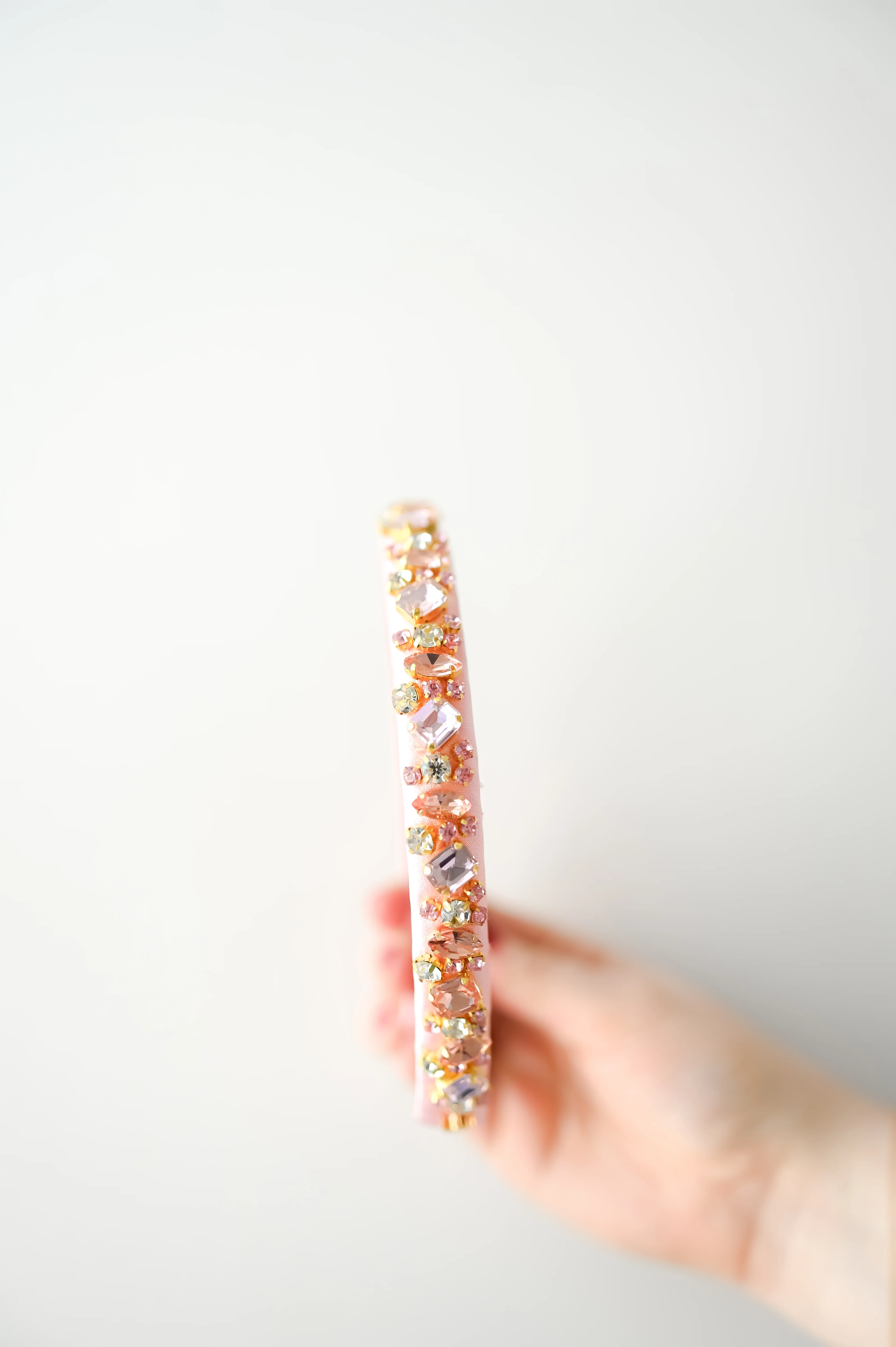 Blush Petal Feather Tiara - Image 5