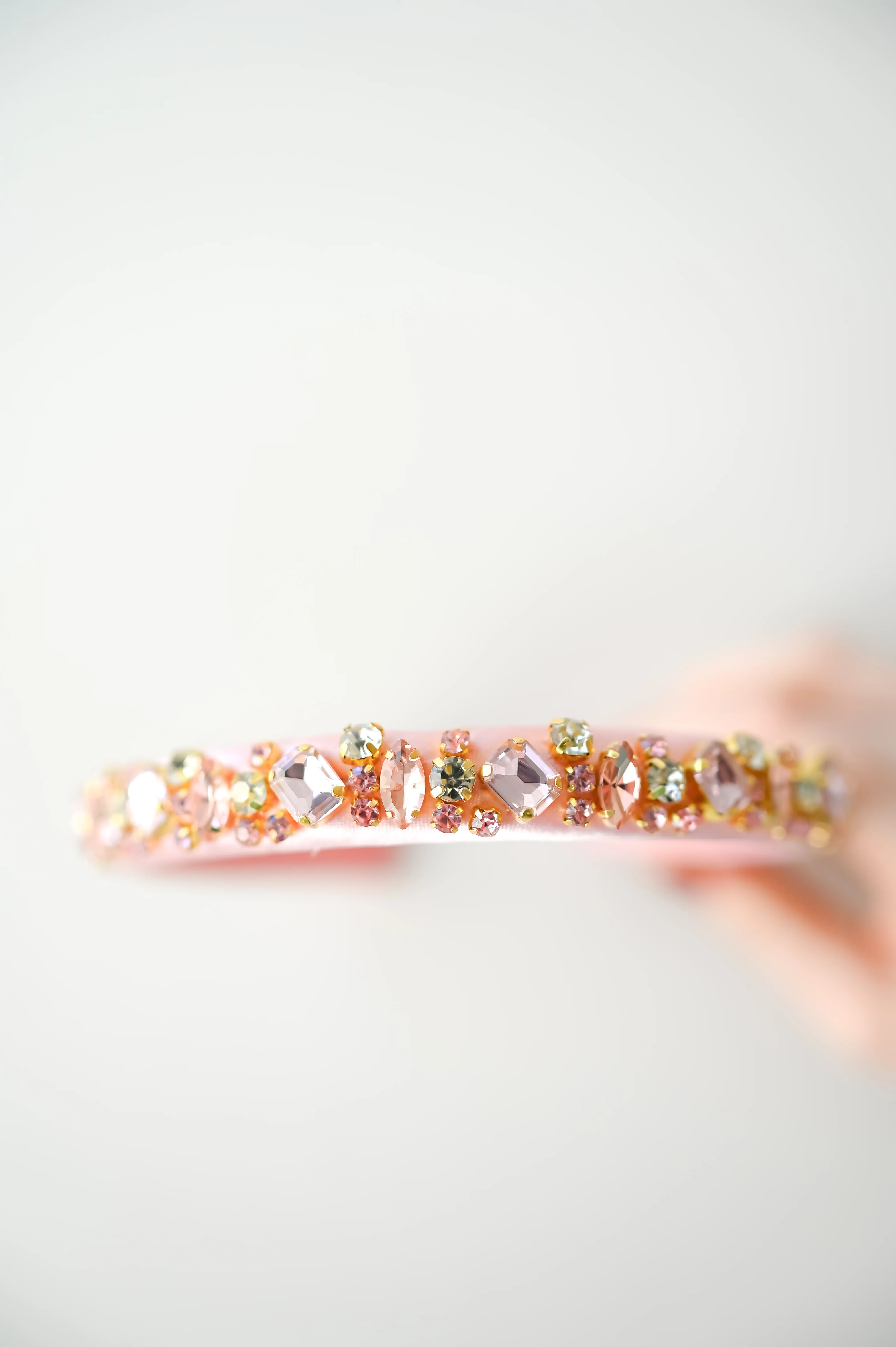 Blush Petal Feather Tiara - Image 6