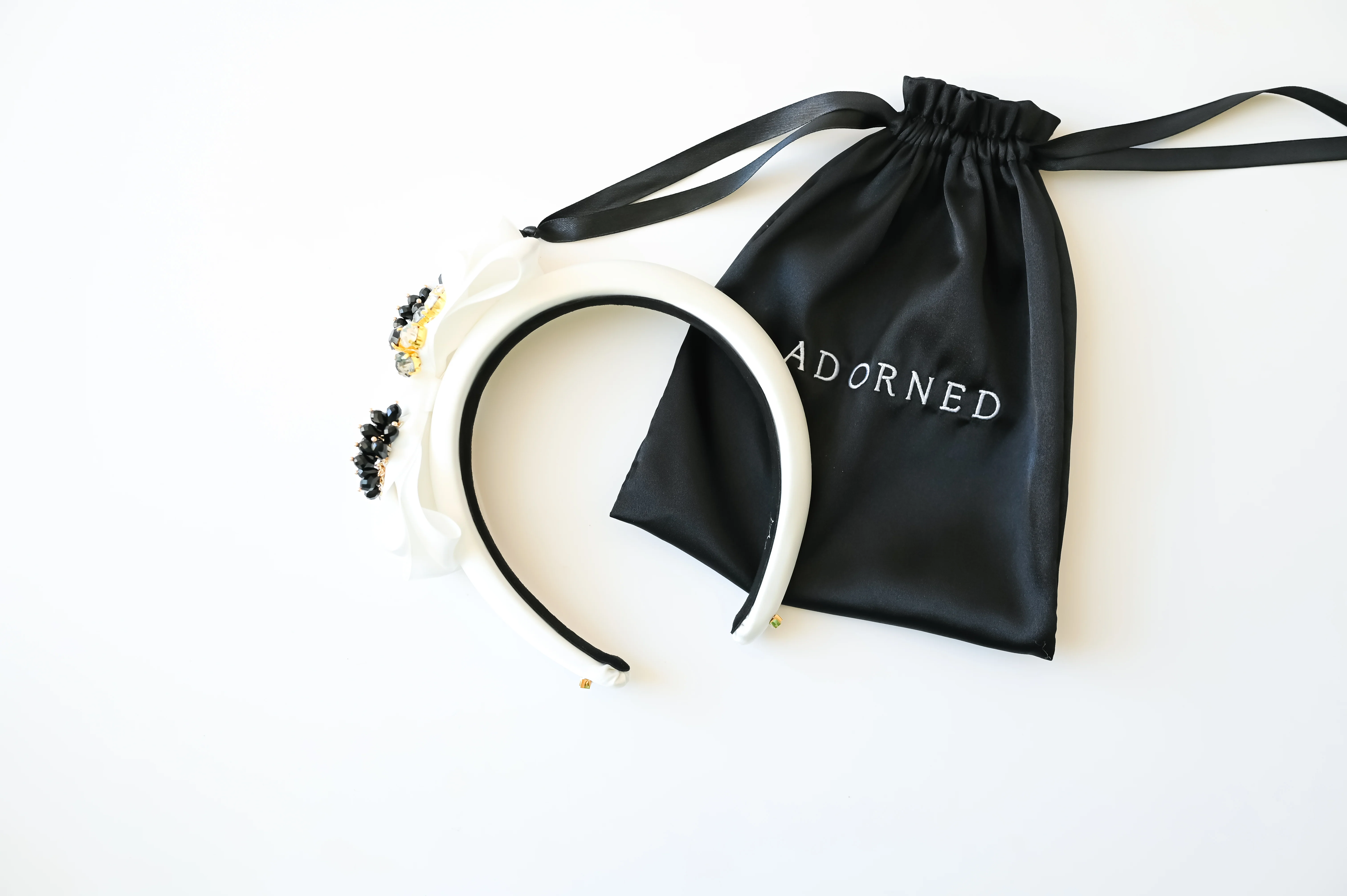 Camille Satin Bow Crown - Image 6