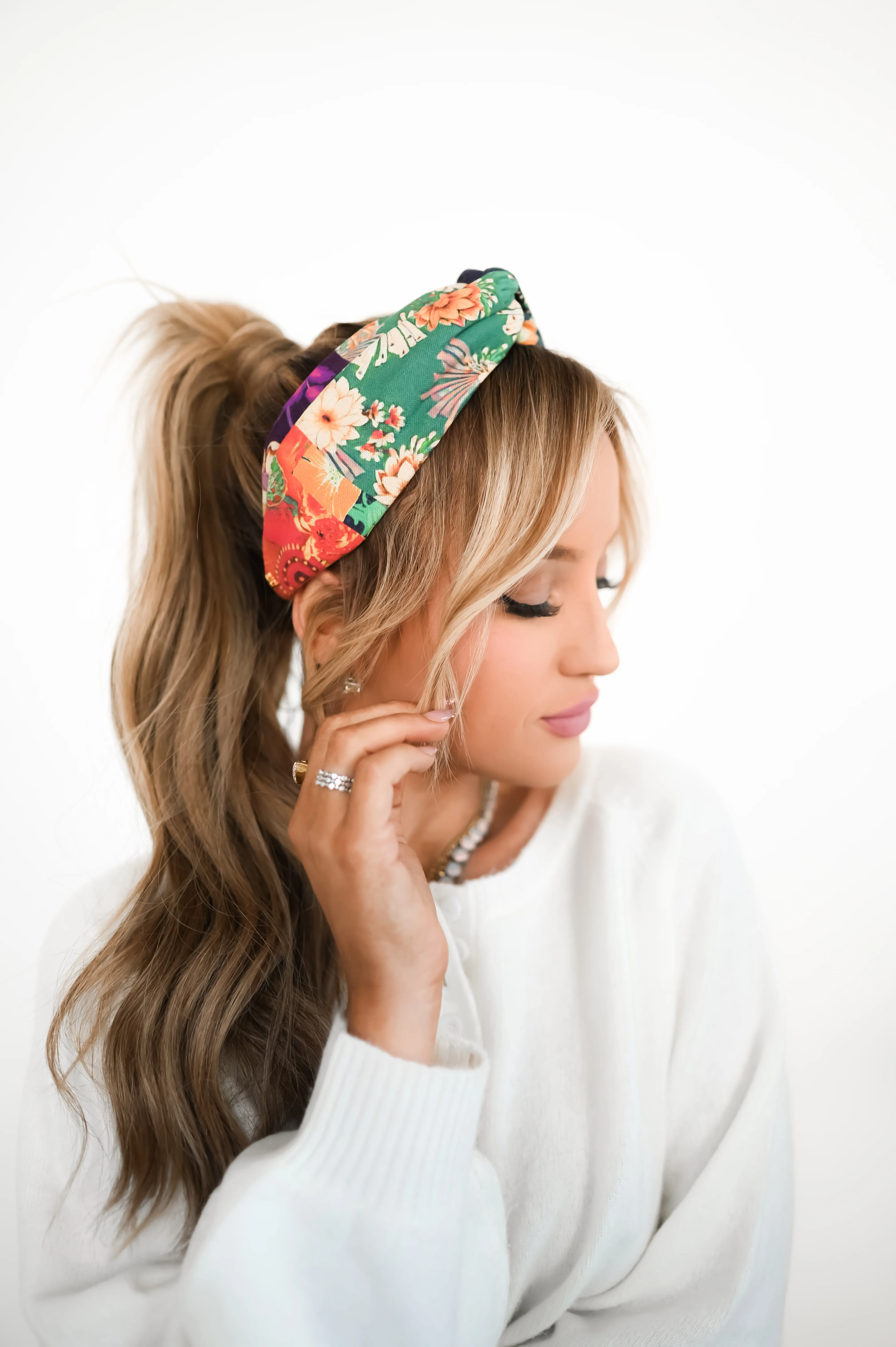 PRE-ORDER Goldie Patchwork Headpiece - Image 3