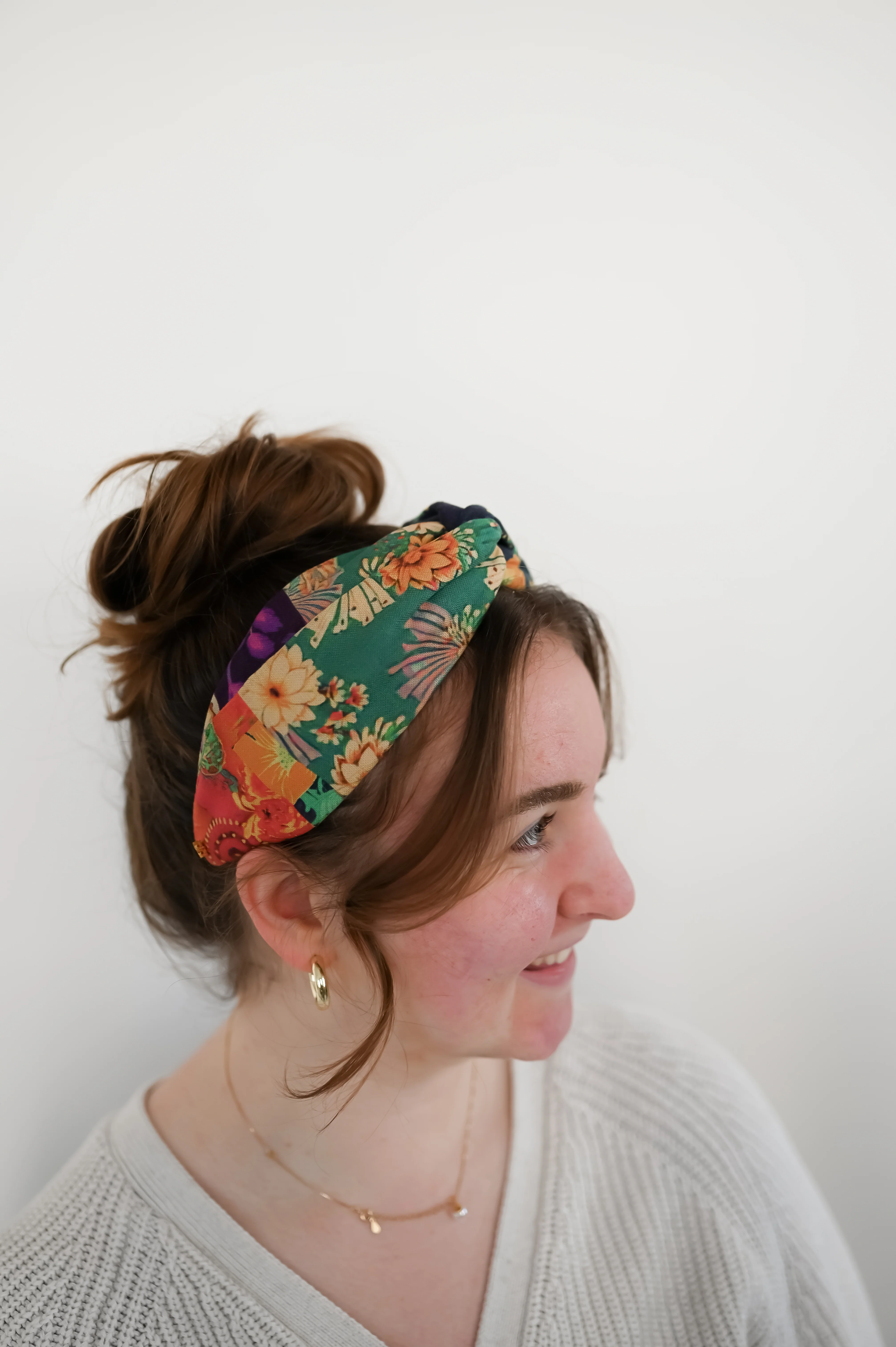 PRE-ORDER Goldie Patchwork Headpiece - Image 4