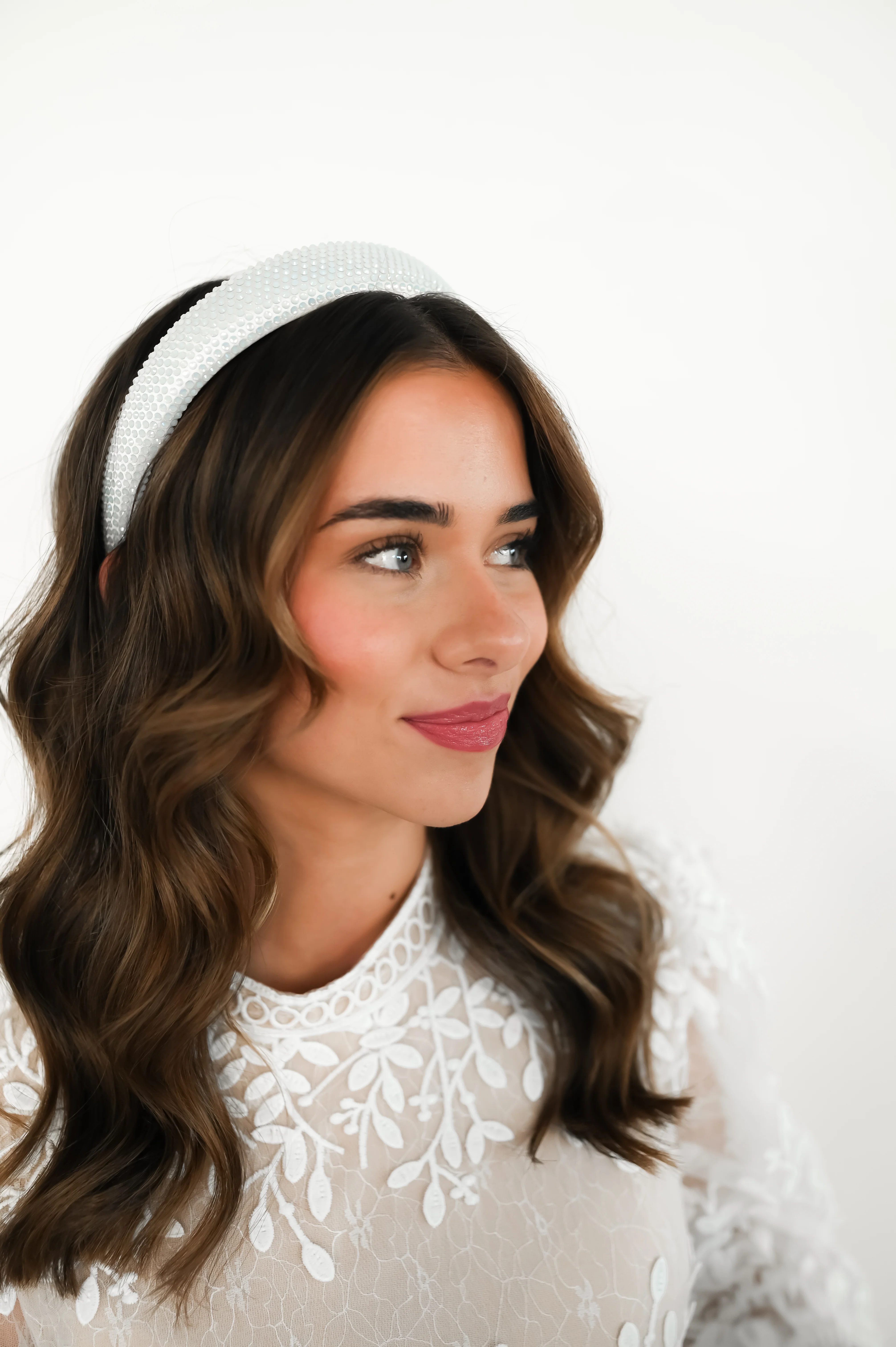 Isla Slim Rhinestone Headpiece - Image 4