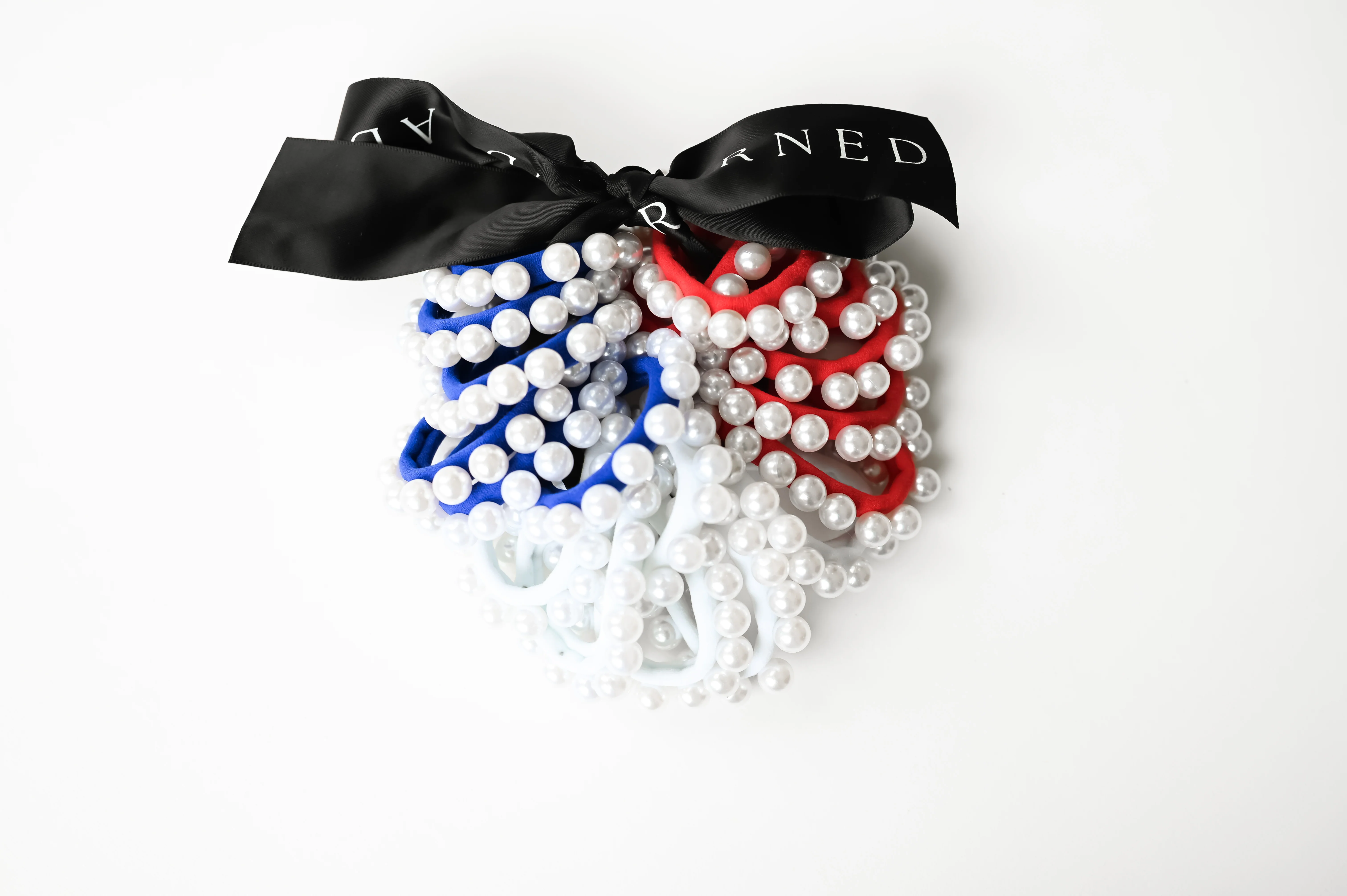 Luxe Patriotic Pearl Hair Ties - Image 3