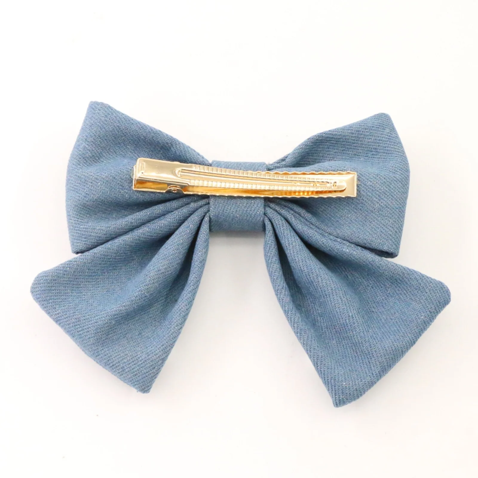 Sadie Denim Bow Clip - Image 6